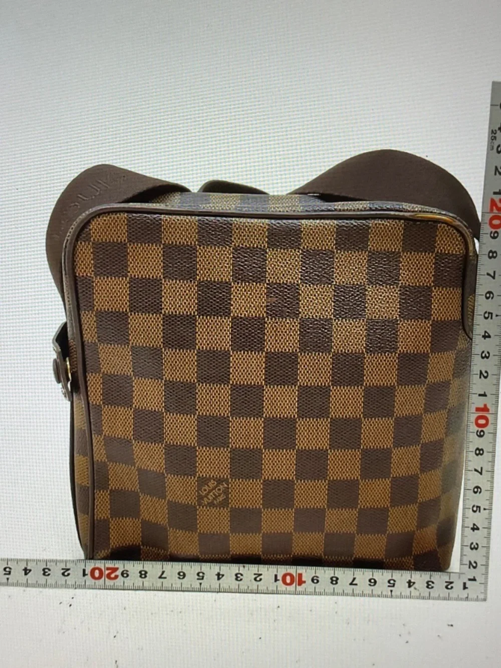 Louis Vuitton N41442 Olav PM Ebene Damier Shoulder Bag Brown France 5662237.